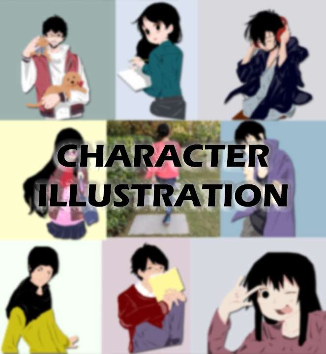 I will do character illustration