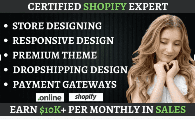 I will build a passive income dropshipping shopify store or website
