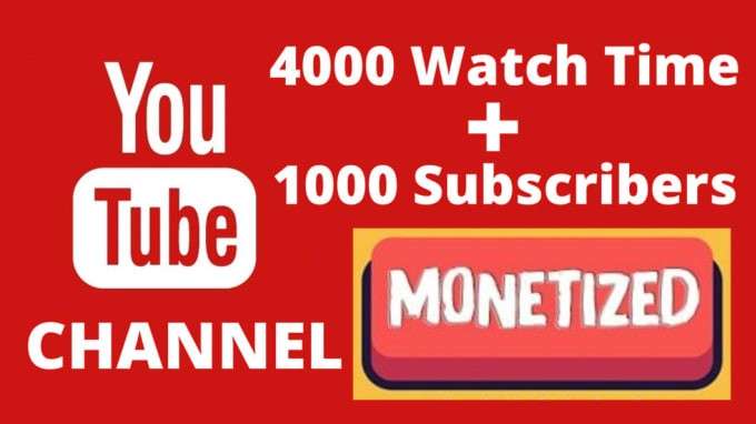 4000 YouTube WATCH TIME + 1000 Subscribe JOST ONLY 160$