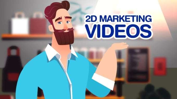 will create an animated marketing video for business and sales