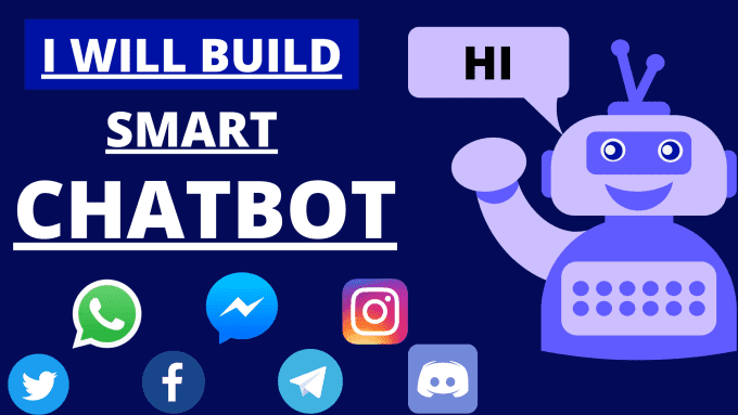 I will create chatbot for facebook, whatsapp, instagram, twitter, SMS sender bots