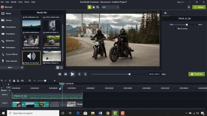 I will do camtasia video editing or screen recording