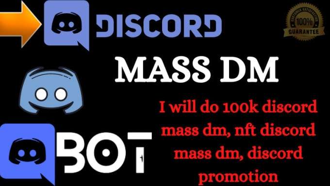 I will do discord mass dm promotion 100k discord mass dm