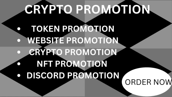 I will do crypto promotion,nft, discord and token marketing