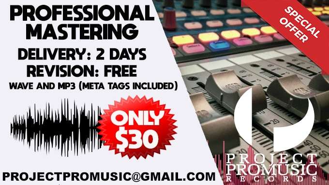 Professional audio mastering