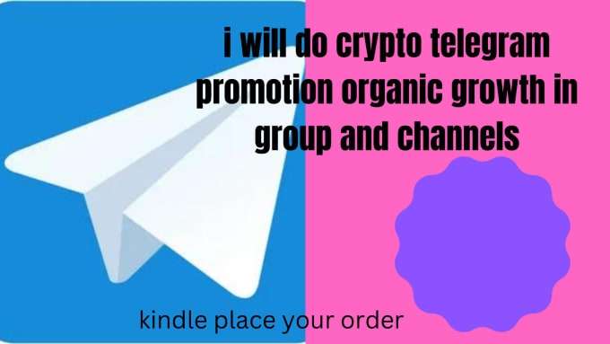 I will do crypto telegram promotion organic growth in group and channels,Boost token holder