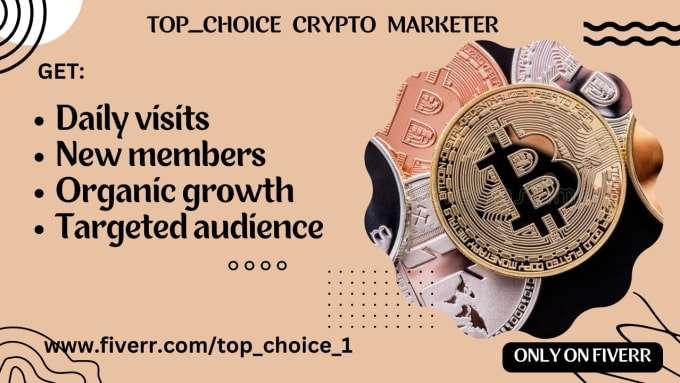 I will do organic crypto promotion, promote nft, website, token, crypto