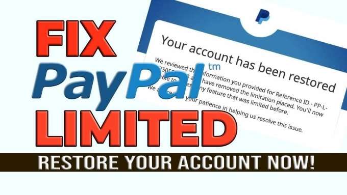 will fix any problem with paypal, restore limited paypal, remove paypal limitation