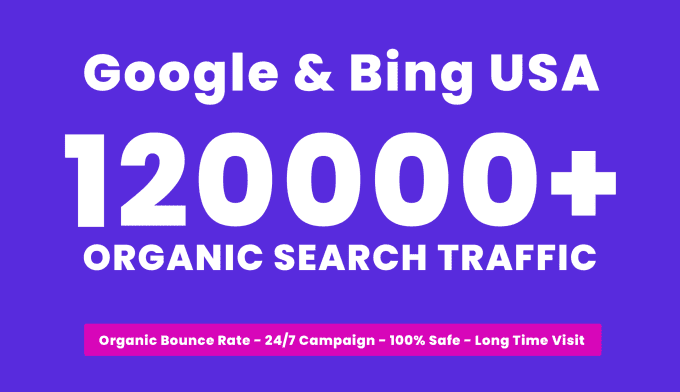 I will increase seo quality organic website traffic with google keywords