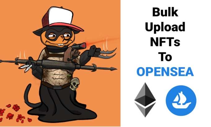 I will bulk upload your nfts and 10k nfts to opensea