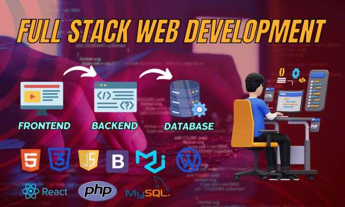 I will do full stack web development, html reactjs wordpress php laravel with backend