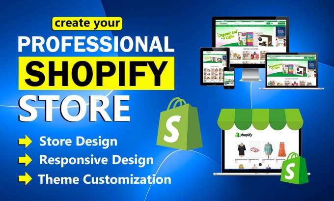 I WILL SETUP AND DESIGN A PROFESSIONAL SHOPIFY DROPSHIPPING  STORE