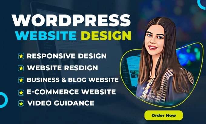 I will build responsive professional wordpress website design or blog website