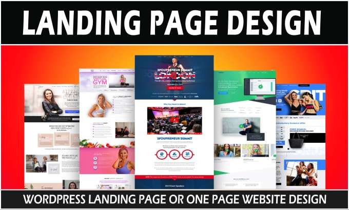 I will do wordpress landing page design or one page website