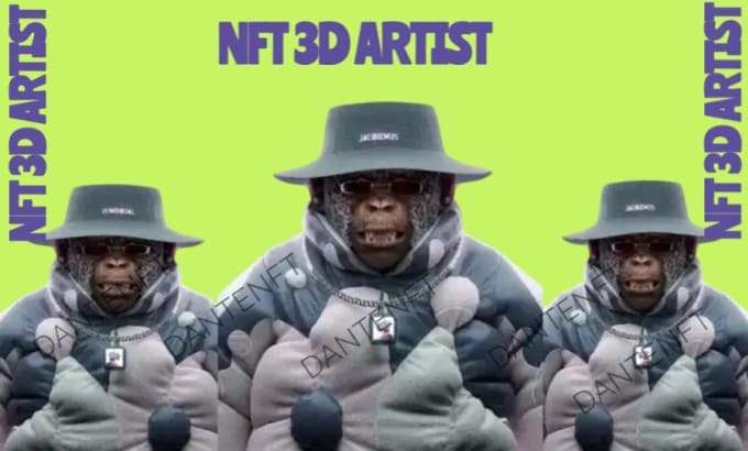 I will design 3D nft art, 3D nft collection, nft 3D art