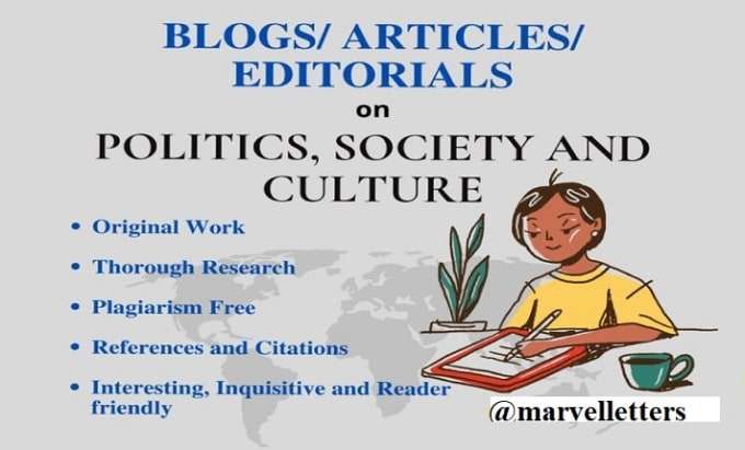 I'll write educative sociology, psychology articles