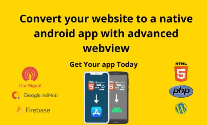 I will convert your website to android app with google play store approval