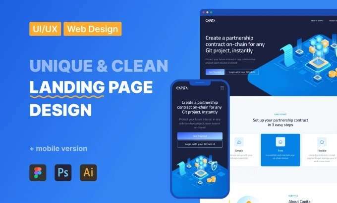 I will website landing page design delivery express 40 hours