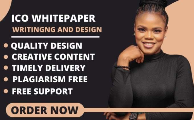 Write or design crypto white paper, ieo or ico white paper
