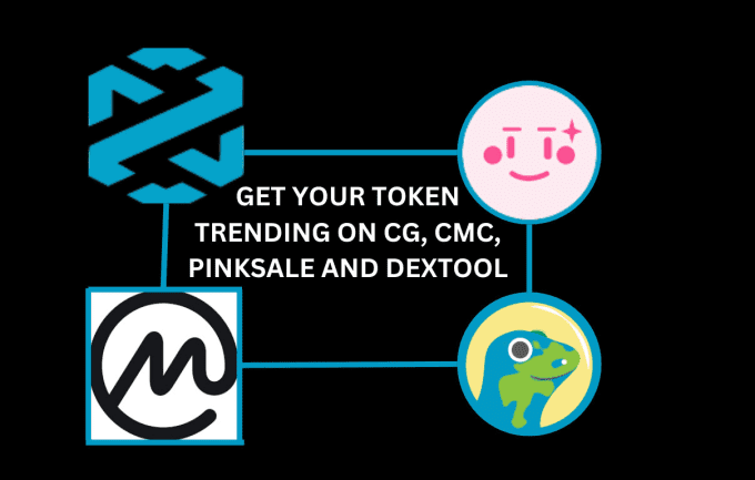 I will get your token trending on cg, cmc, pinksale and dextool