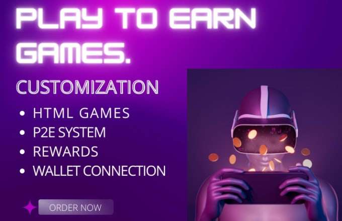 I will develop nft, crypto, and online play to earn games