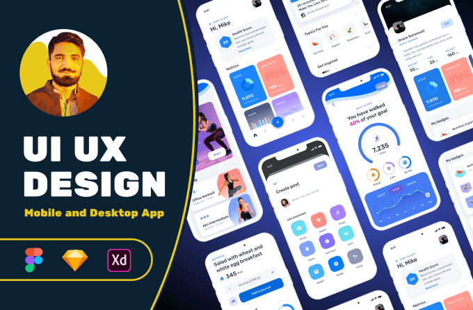 I will do UI UX design, website, dashboard, mobile app UI UX design image 1