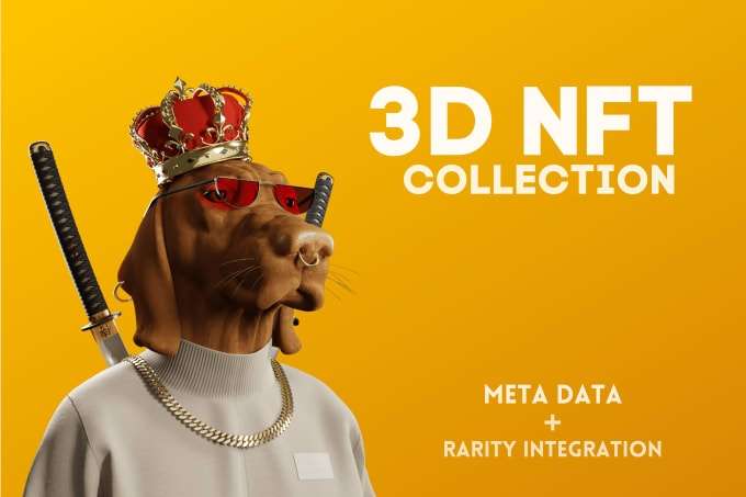 I will create 3d nft art, nft 3d art, nft collection