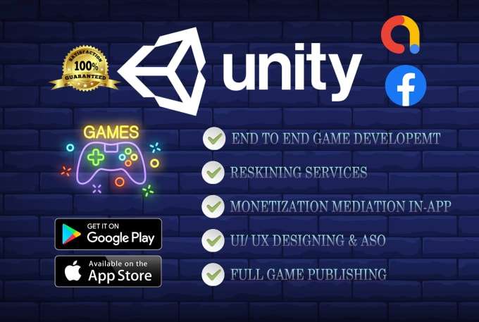 I will provide unity game development, monetization and multiplayer Blockchain game