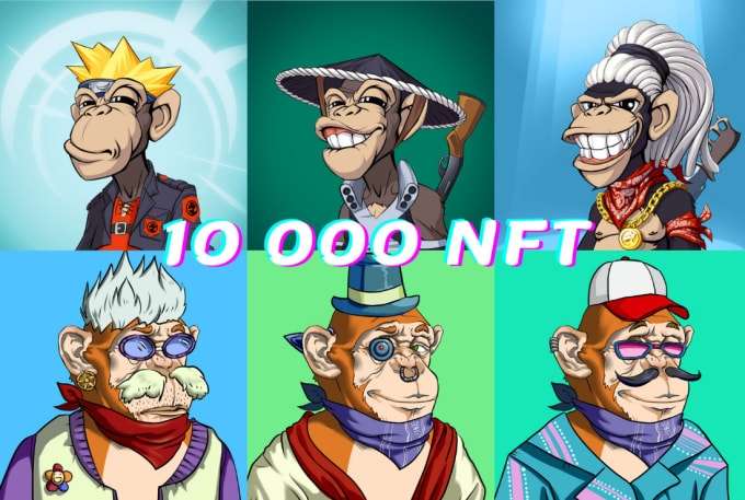 will create unique nft art collection with 1000, 5k, 10k nft