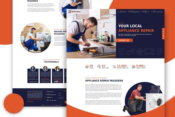 I will create unbounce wordpress  landing page design,