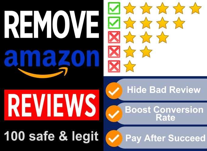 I will remove and delete all your bad reviews in one day