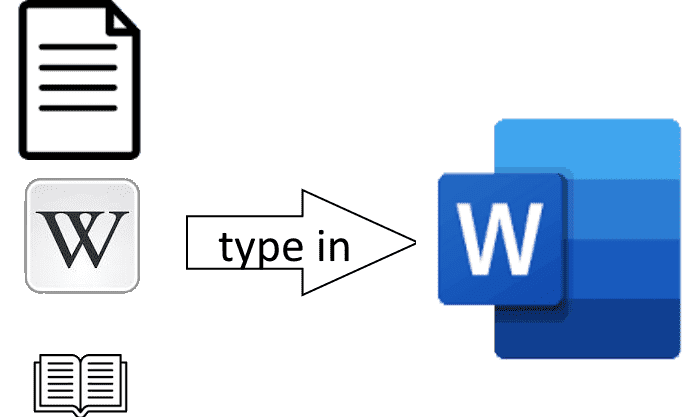 i will copywrite any text in microsoft word