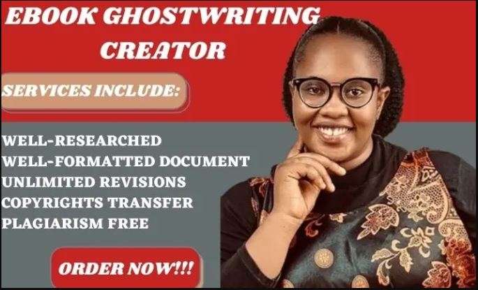 I will professionally ghostwrite your ebook
