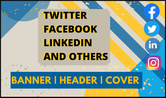 I will design banner for twltter, facebook, youtube