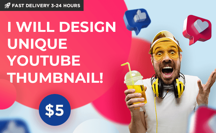 I will design viral and eye-catching YouTube thumbnails