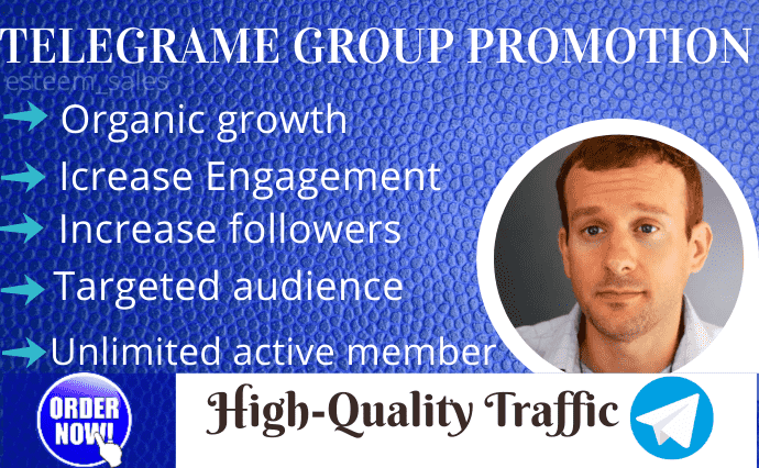 I will do crypto telegram promotion, telegram member