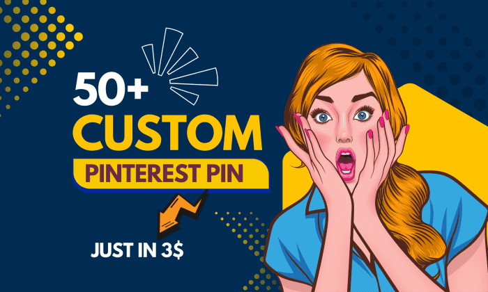 I Will Design 100+ Custom Pinterest Pin Design