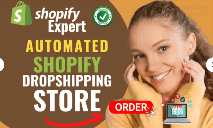 build you an automated dropshipping shopify store shopify website