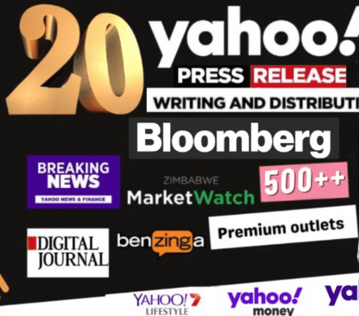 I will do press release on 20 yahoo sites finance, news, bloomberg, marketwatch ,nasdaq