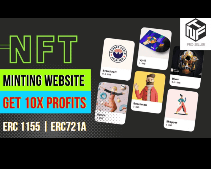 I will create nft minting website nft marketplace nft design,nft minting engine
