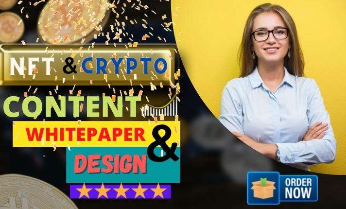 write and design whitepaper, nft content, web content