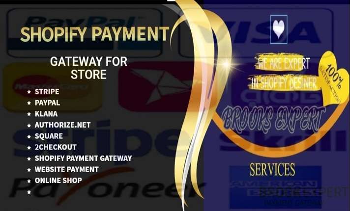 I will create verified shopify payment gateway paypal stripe setup klarna 2checkout