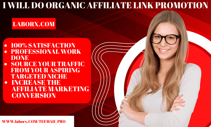 I will do super fast organic affiliate link promotion, referral link promotion and affiliate referral