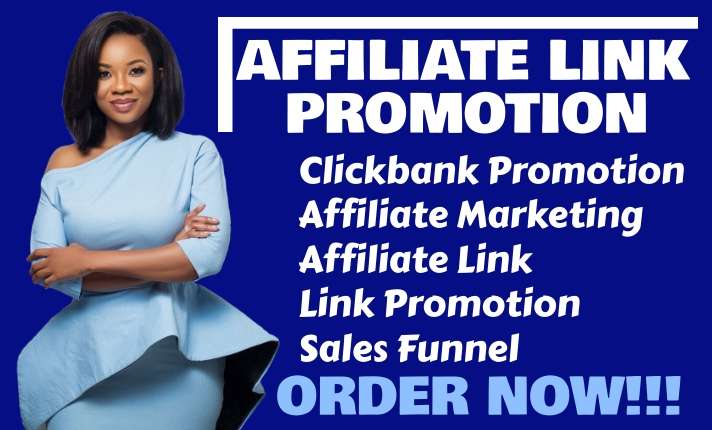 I will do affiliate link promotion clickbank promotion