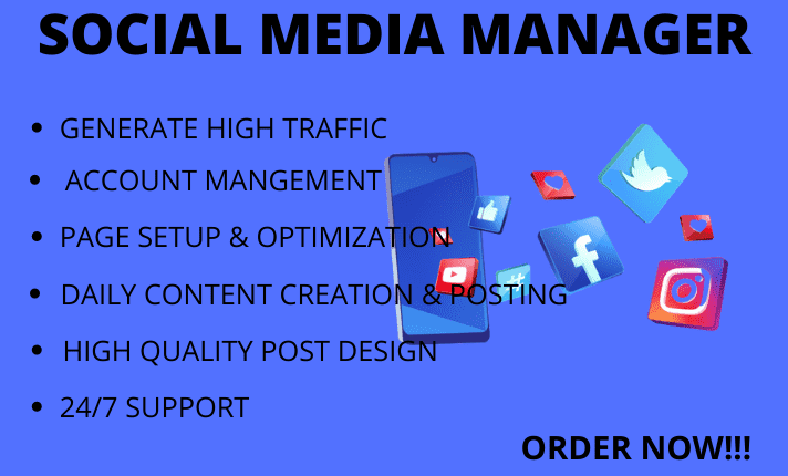 i will be your social media marketing manager