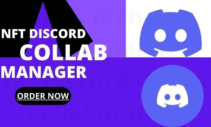 I will be your discord collab manager, collaboration manager, discord giveaway manager