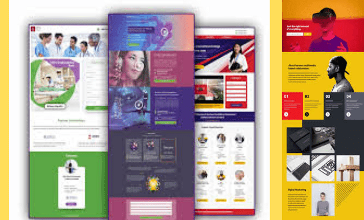 I will create an amazing landing page design or squeeze page