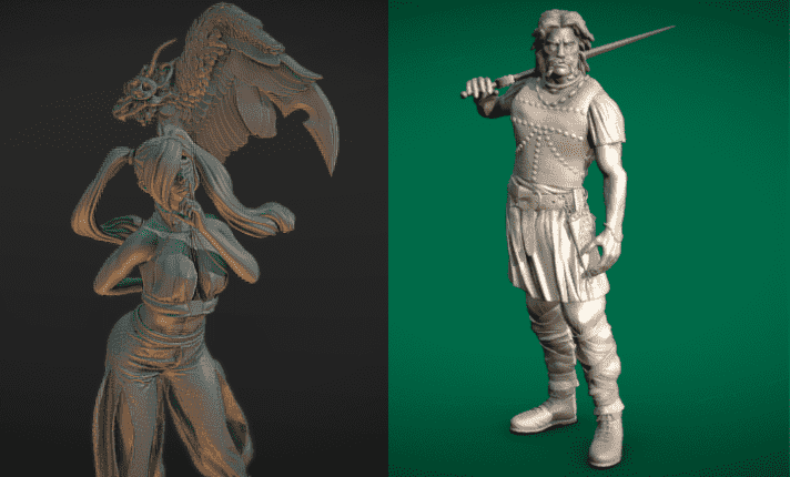 I will sculpt 3d character for 3d printing, game asset 3d texturing and 3d nft art