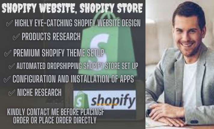 design shopify ecommerce website, build shopify online store