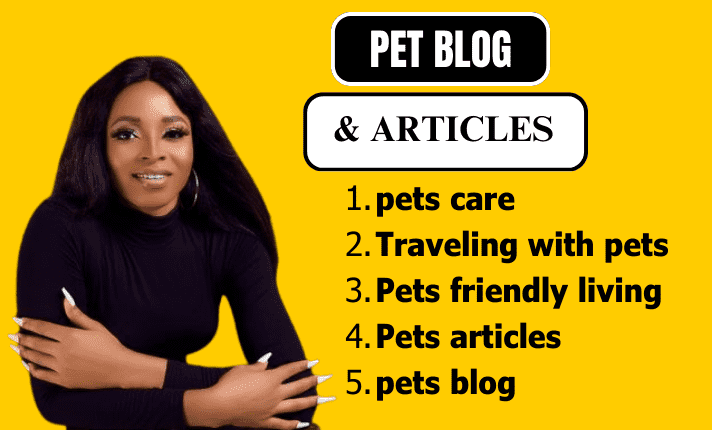 I will write SEO dog, cat, or any pet articles for your pet blog
